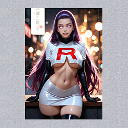 Свитшот хлопковый мужской Джесси Команда R Покемон, цвет: меланж — фото 2