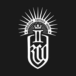Свитшот хлопковый мужской Kingdom come 2 - белый, цвет: черный — фото 2