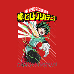 Свитшот хлопковый мужской Моя геройская академия Деку, цвет: красный — фото 2