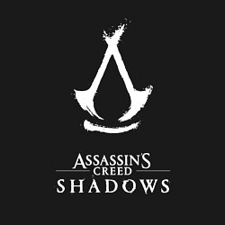 Свитшот хлопковый мужской Assassins creed - shadows white, цвет: черный — фото 2