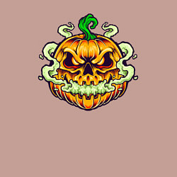 Свитшот хлопковый мужской Evil pumpkin, цвет: пыльно-розовый — фото 2