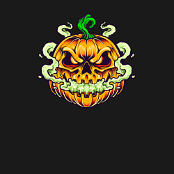 Свитшот хлопковый мужской Evil pumpkin, цвет: черный — фото 2