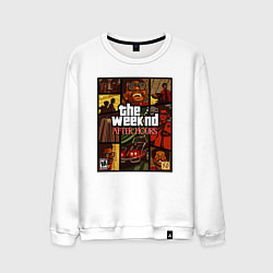 Мужской свитшот The weeknd постер гта