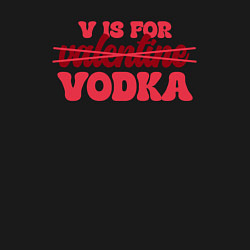 Свитшот хлопковый мужской V is for vodka, цвет: черный — фото 2