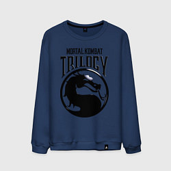 Свитшот хлопковый мужской Mortal kombat trilogy, цвет: тёмно-синий