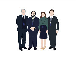 Свитшот хлопковый мужской Разделение команда, цвет: белый — фото 2