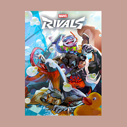 Свитшот хлопковый мужской Персонажи - Marvel rivals, цвет: пыльно-розовый — фото 2