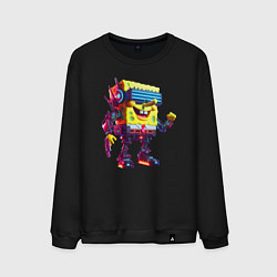 Мужской свитшот Sponge Bob - cyberpunk fantasy