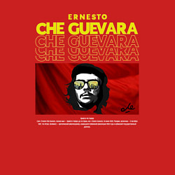 Свитшот хлопковый мужской Эрнесто Че Гевара в очках, цвет: красный — фото 2