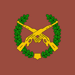 Свитшот хлопковый мужской Мотострелковые войска: лавры, цвет: кирпичный — фото 2