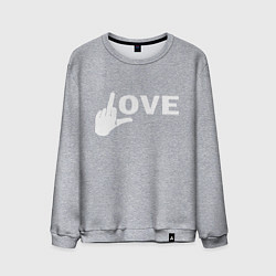 Мужской свитшот Love - fuck