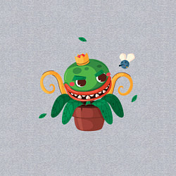 Свитшот хлопковый мужской Королевский цветок, цвет: меланж — фото 2