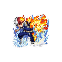 Свитшот хлопковый мужской Моя геройская академия Шото студент, цвет: белый — фото 2