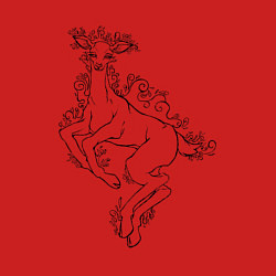 Свитшот хлопковый мужской Лань, цвет: красный — фото 2