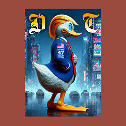 Свитшот хлопковый мужской Donald Trump - the lame duck, цвет: кирпичный — фото 2