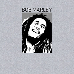 Свитшот хлопковый мужской Боб Марли абстрактный портрет, цвет: меланж — фото 2