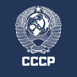 Свитшот хлопковый мужской Герб СССР - Союз Советских Социалистических Респуб, цвет: тёмно-синий — фото 2