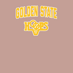 Свитшот хлопковый мужской Golden State hoops, цвет: пыльно-розовый — фото 2