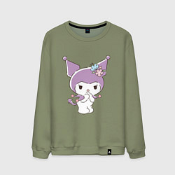 Мужской свитшот Куроми с цветочками