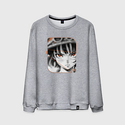 Мужской свитшот Оранжевоглазая девушка