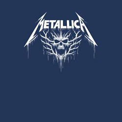 Свитшот хлопковый мужской Metallica - crazy skull, цвет: тёмно-синий — фото 2