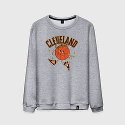 Свитшот хлопковый мужской Cleveland Cavs, цвет: меланж