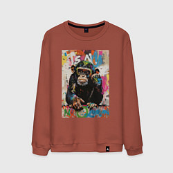 Мужской свитшот Monkey color