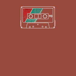 Свитшот хлопковый мужской Acoustic cassette, цвет: кирпичный — фото 2