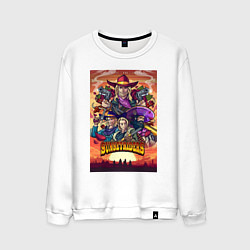 Свитшот хлопковый мужской Sunsetriders, цвет: белый