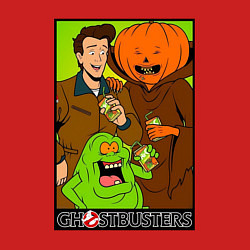 Свитшот хлопковый мужской Ghostbuster - Peter Slimer Pumpkinhead, цвет: красный — фото 2