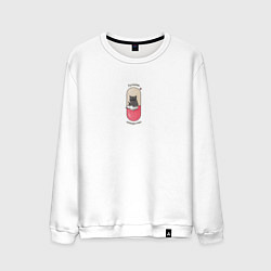 Мужской свитшот Лучшее лекарство - кот психолог