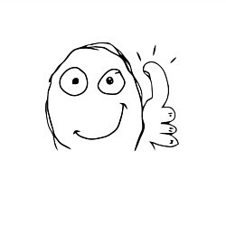 Свитшот хлопковый мужской Палец вверх мем, цвет: белый — фото 2