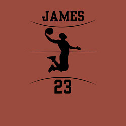 Свитшот хлопковый мужской James 23, цвет: кирпичный — фото 2