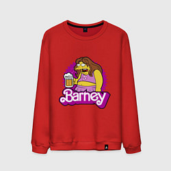 Свитшот хлопковый мужской Barney with beer, цвет: красный