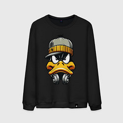 Мужской свитшот Duffy Duck in headphones