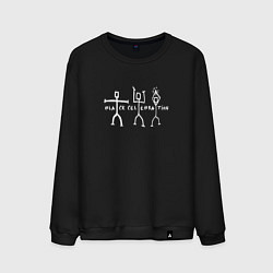 Свитшот хлопковый мужской Depeche Mode - Black celebration exciter tour, цвет: черный