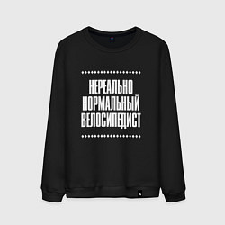 Мужской свитшот Нормальный велосипедист нереально