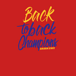 Свитшот хлопковый мужской Golden State back to back, цвет: красный — фото 2