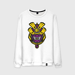 Свитшот хлопковый мужской Lakers warrior, цвет: белый