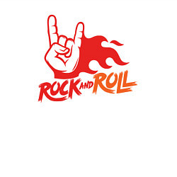 Свитшот хлопковый мужской Rock and roll fire, цвет: белый — фото 2