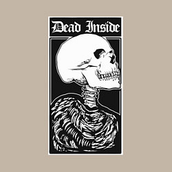 Свитшот хлопковый мужской Мёртв внутри, цвет: миндальный — фото 2