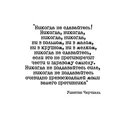 Свитшот хлопковый мужской Мотивация: никогда не сдавайтесь, цвет: белый — фото 2