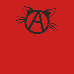 Свитшот хлопковый мужской Cat anarchy, цвет: красный — фото 2