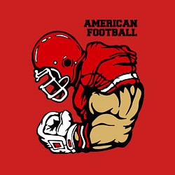 Свитшот хлопковый мужской American Football, цвет: красный — фото 2