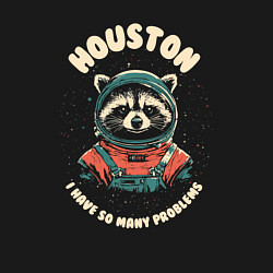 Свитшот хлопковый мужской Хьюстон у нас проблемы, цвет: черный — фото 2