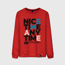 Мужской свитшот Nice time any time