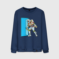 Мужской свитшот Астронавт открывает дверь в неизведанное