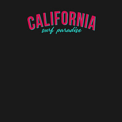 Свитшот хлопковый мужской California surf paradise, цвет: черный — фото 2