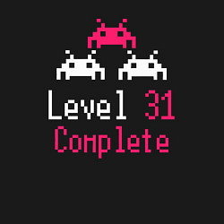 Свитшот хлопковый мужской Уровень 31 пройден, цвет: черный — фото 2