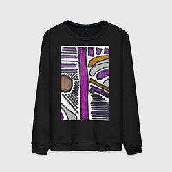Мужской свитшот Фиолетовая композиция